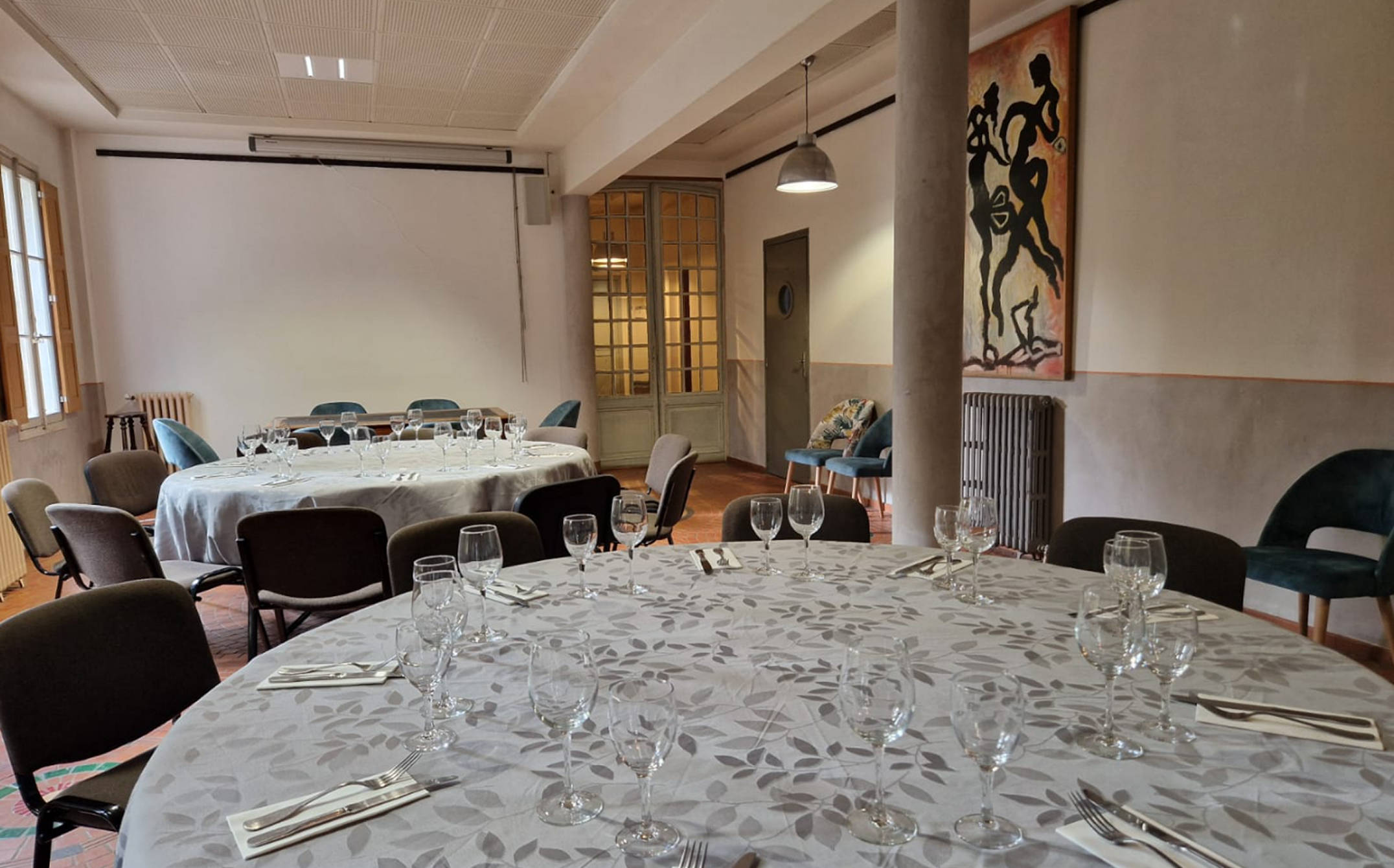 Reception room at Le Domino